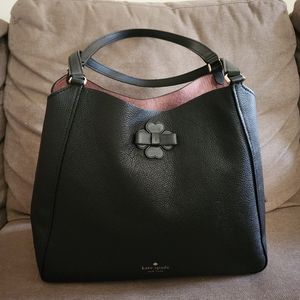 KATE SPADE Black Shoulder Bag w/ 3 Compartments